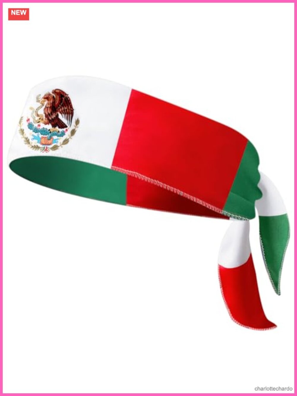 Flag Print Headband Tie Bandana Head Wrap for Parades Sports Festivals